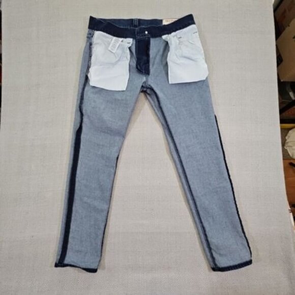 True Religion Jeans Men's 34 x 32 Blue Relaxed Denim Green Contrast Stitching - Picture 16 of 16